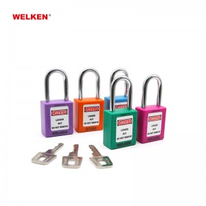 ABS Plastic 38mm 16 colors Lockout Tagout Padlock Safety Padlock BD-8521