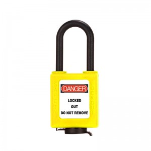 ABS 38mm LOTO lock out tag out Dust-proof Safety Padlock BD-8591N