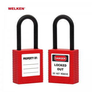 New Design nylon shackle 38mm Insulation Safety Padlock BD-8535as
