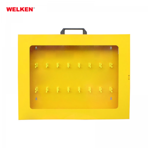 yellow red Wall-mounted Metal Lockout Station BD-8738