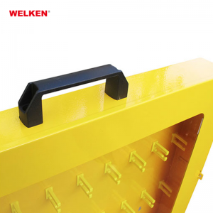 Yellow Safety LOTO Station Metal Lockout Station BD-8738