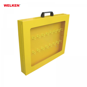 Yellow Safety LOTO Station Metal Lockout Station BD-8738
