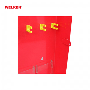 red yellow Steel Wall-mounted Metal Lockout Station BD-8739