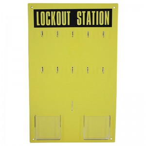Professional Design Industrial Security Lock Manufactures Product Safety Equipments Loto Lock Out 10 Padlock Station