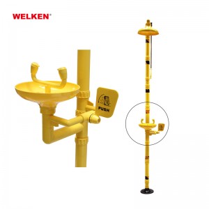 OEM yellow ABS Economic Combination Eye Wash and Shower BD-510