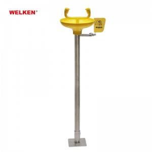 Factory directly China Manufacturer 304 Stainless Steel Stand Eye Wash with Foot Pedal