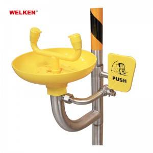 Controllo a pedale in acciaio inox Combinazione Wash Occhi e doccia (con Platform) BD-550