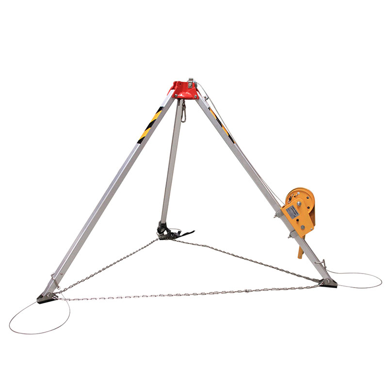 What is the difference between a davit arm and a tripod?
