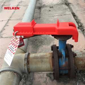 High quality cheap price red PP butterfly valve lockout