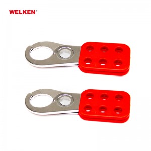 1″ dia steel and PP Security and Safety Hasp Lockout with 6 holes