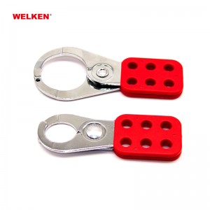 1″ dia steel and PP Security and Safety Hasp Lockout with 6 holes