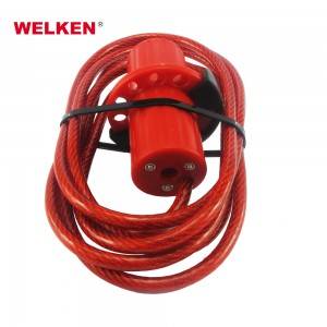Factory supplied China Welken CE Manufacturer Safety Stainless Steel Adjustable Cable Padlock