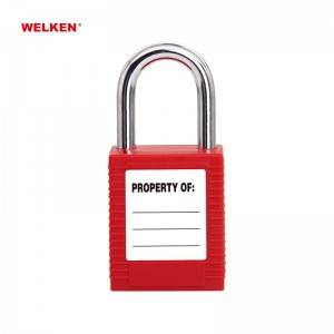Chinese Professional Metal Shackle Safety Padlock, 38mm Metal Schackl Safety Padlock, High Quality Safety Padlock