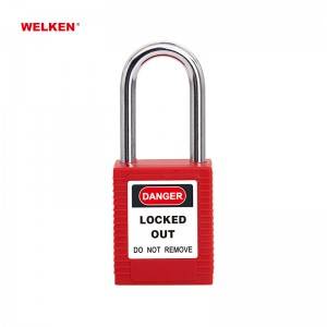 Chinese Professional Metal Shackle Safety Padlock, 38mm Metal Schackl Safety Padlock, High Quality Safety Padlock