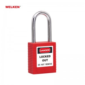New Design Nylon Safety Padlock BD-8521AS Keyed to differ