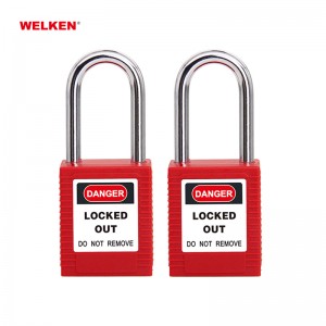 New Design Plastic Lockout Tagout Padlock Safety Padlock BD-8521AS