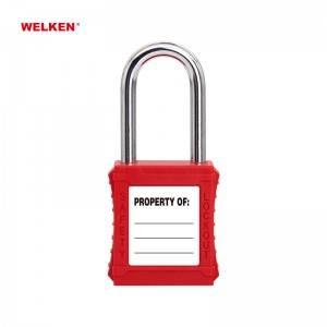 Best Selling Stainless Steel Nylon Shackle Abs Body Safety Lockout Padlock