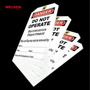Customized OEM PVC Tags Lockout Tagout tags BD-8611