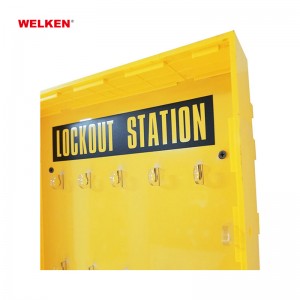 High quality ABS yellow Security 10 Padlock Station with Cover