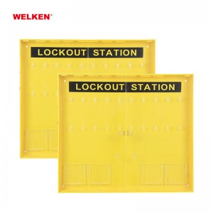 Large Wall-mounted Lock Management Station 20 Padlock Station with Cover BD-8734