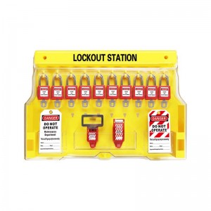 Заключете етикет за безопасност LOTO Combined Lock Management Station BD-8757