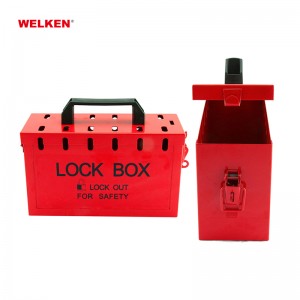 High quality security and safety portable lockout box with 13 key holes