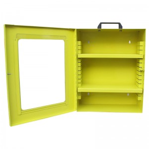 Manufacturer for Industry Electrical Carbon Steel Material Portable Metal Group Safety Lockout Box