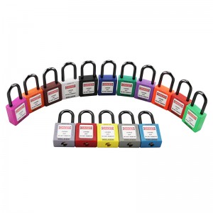 OEM/ODM Factory Industry Security Products Insulation Shackle Safety Plastic Padlock Locks For Sale