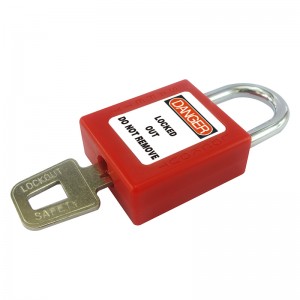 Cheapest Factory Custom Red 76mm Aluminum Shackle Safety Lockout Padlock