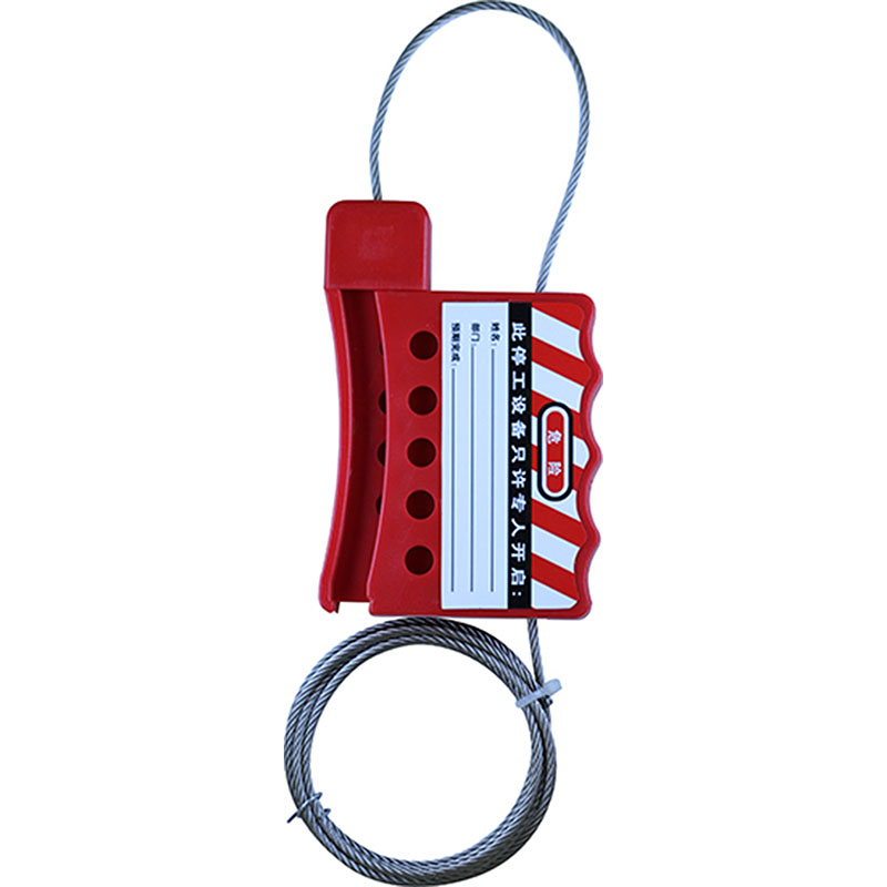 Manufactur standard
 Cable Lockout BD-8411 – Red Vinyl Coated Steel Safety Lockout Tagout Hasp
