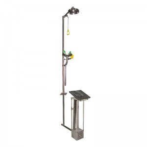 OEM/ODM Manufacturer Anti-freeze And Automatic Emptying Stainless Steel Combination Eye Wash Shower
