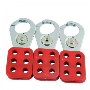 OEM Factory for Vinyl Coated Steel 6 Padlock Holes Clamp On Safety Hasp Lockout With Handle