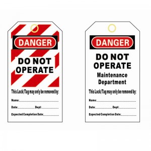 2019 Latest Design Safety Lockout Tag