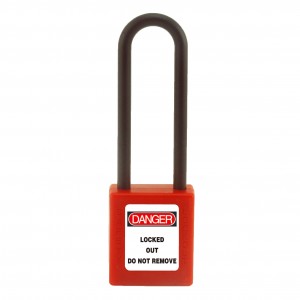 Good User Reputation for Boshi Security Safety Material Nylon Body Long Steel Safety Padlock