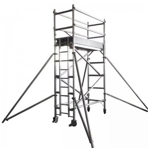 Torre de andamio móvil de levantamiento multipropósito de aluminio para la venta