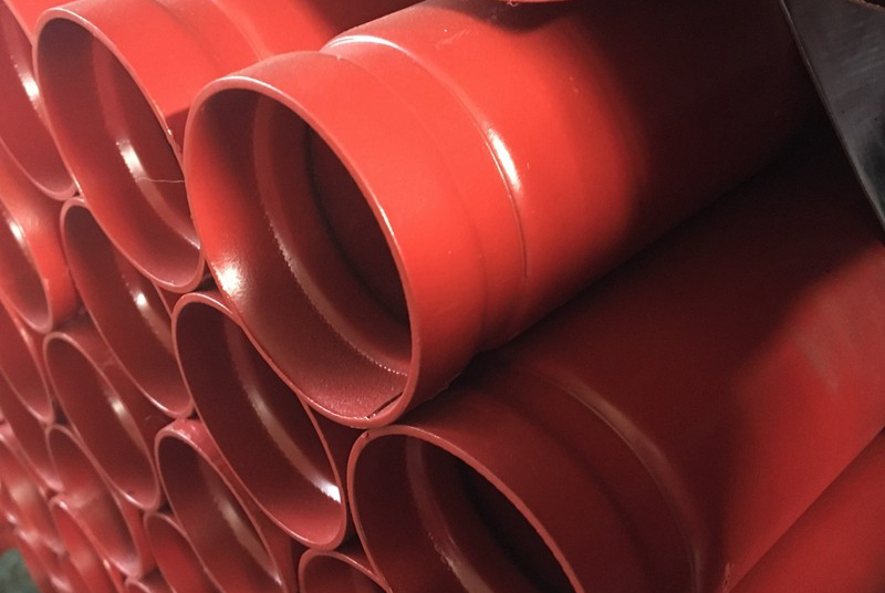 a795 red painted pipe