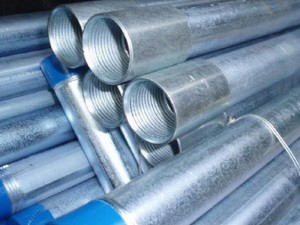 Quoted price for Bs4568 Galvanized Steel Tube With Threaded Cable Protection Pipe Bs1387/bs1139/a500a Density Of Gi