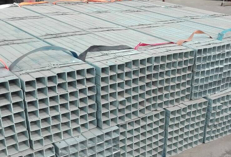 Short Lead Time for Strusture Steel Pipe - Galvanized Square and Rectangular Steel Pipe with Holes – Youfa
