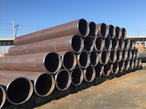 LSAW Steel Pipe Beveled ends with end steel protections