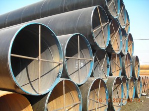Big Size 12m Sawl Spiral Welded Steel Pipe Beveled ends with Protection
