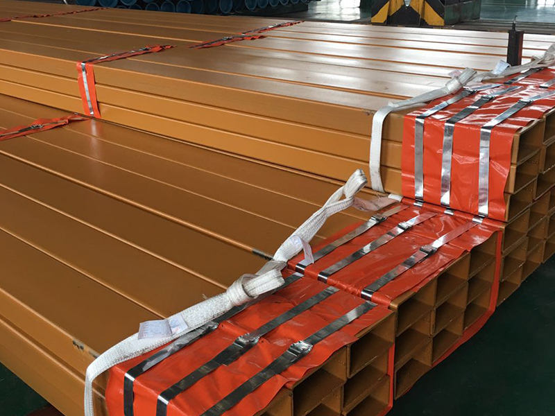 China New Product Black Stocking Steel Tube - Orange Painted Rectangular steel pipe – Youfa