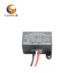 ខ្សភ្លើងជញ្ជាំងខាងក្រៅ 120V Mini Photocell Light Switch JL-102AR