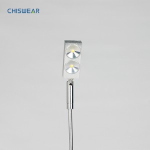2W smykkedisplay lysarmatur LED ministativ spotlights 110 strålevinkel, 180Lm