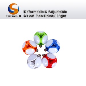 Moodne 30 W 28 W 4 lehe deformeeritav kokkupandav jalgpalli lae ventilaator öösel saadaval kohandatud värvi lambipirn