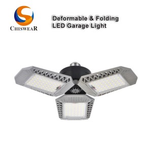 Càileachd as Fheàrr 40W, 60W, 80W 3 Leaf Deformable Folding Garage Light Mulling Light E26 / E27 Universal Base
