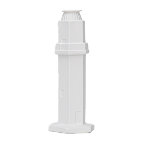 Beam-shaped  Creative Design White Ceramic Candleholder