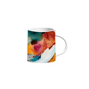 Personalised Custom Cool Art Mixed Red Ceramic Mug Response Series 4 by Nicola Fouche