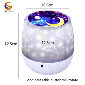 360 Rotation Star Dream Space Galaxy Light, Galaxy-projektor med stjerneskud og andre fester, bedste gave til babys soveværelse, 5 sæt film