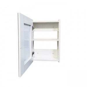 White Bathroom Vanity Mirror Cabinet and Optional Partition Cabinet
