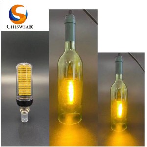 Jedinstven kreativni dizajn boce, vanjska plamena žarulja s LED svjetlom s treperavim plesnim efektom plamena